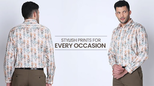 printed shirt for men banner - Siyaram